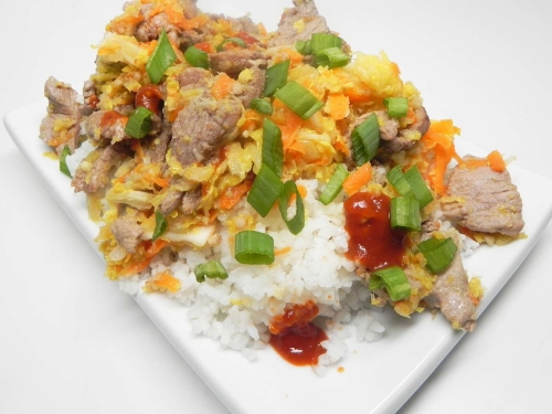 Moo Shu Pork Stir-Fry
