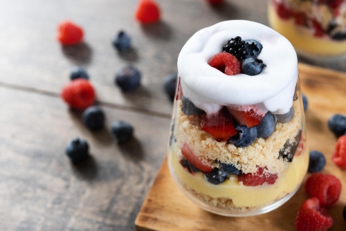 Patriotic Berry Trifle