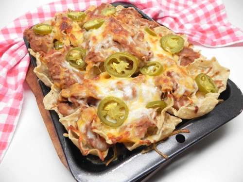 Refried Bean Nachos