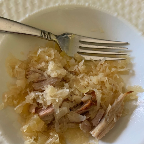 Slow-Cooked Pork and Sauerkraut with Apples