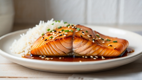 Soy and Sesame Pan-Seared Asian Salmon