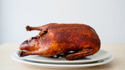 Spice-Crusted Roast Duck