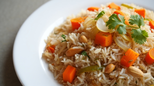 Spiced Carrot Basmati Rice