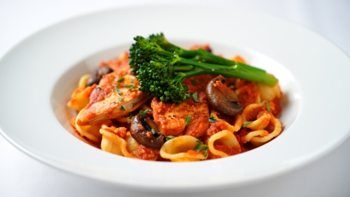 Spicy Chicken and Orecchiette Pasta