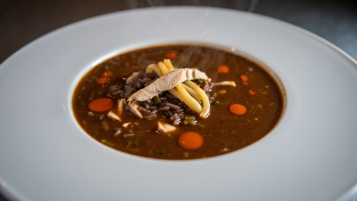 Spicy Chicken Gumbo Soup