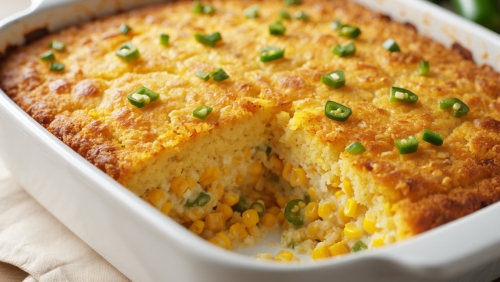 Spicy Jalapeño Corn Casserole