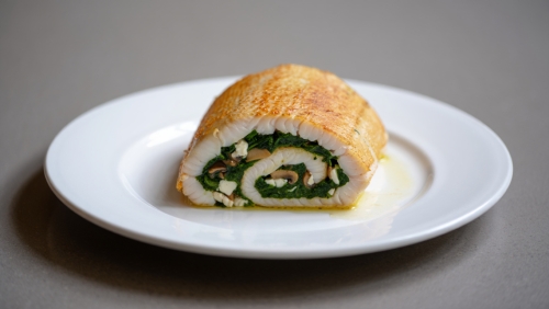 Spinach and Feta Stuffed Flounder