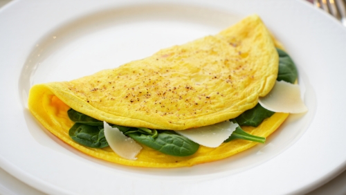 Spinach and Parmesan Omelet