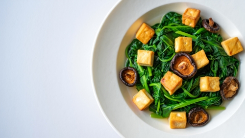 Spinach and Tofu Delight