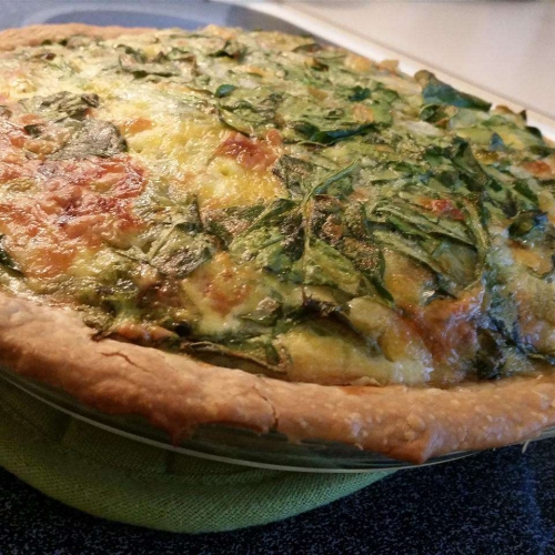 Spinach Green Chile Quiche