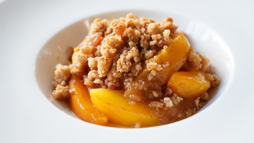 Stovetop Peach Crisp