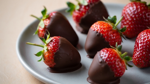 Strawberries In Chocolate