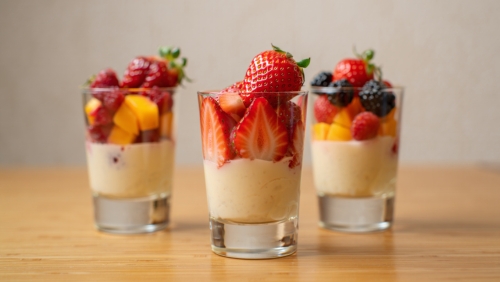 Strawberry Pudding Cups