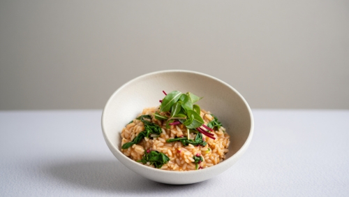Stress-Free Slow Cooker Beet Green Risotto