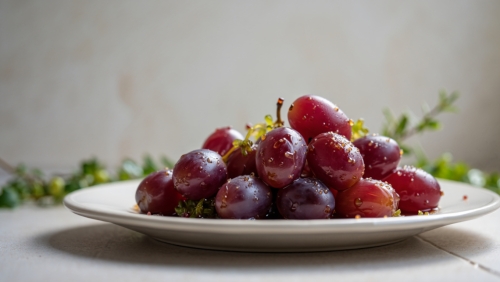 Sweet and Savory Pickled Grapes