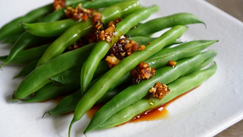 Sweet and Spicy Soy Green Beans