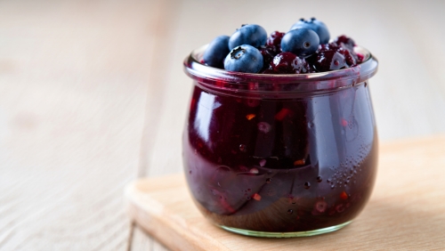 Sweet Homemade Blueberry Topping