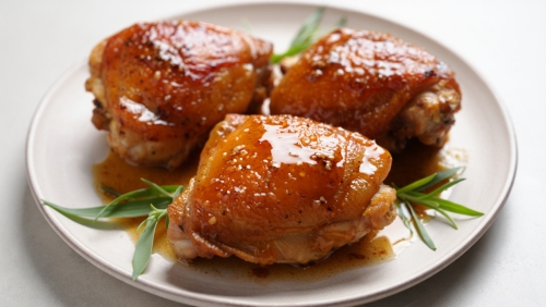 Sweet Mustard Chicken Thighs
