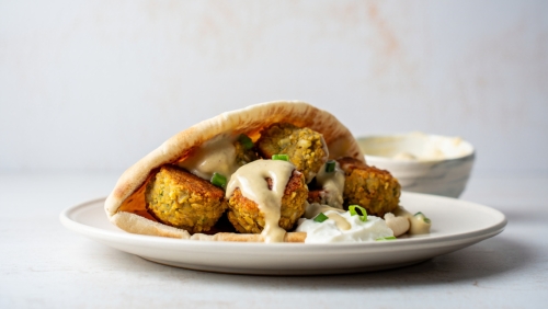 Tahini Fava Bean Falafel