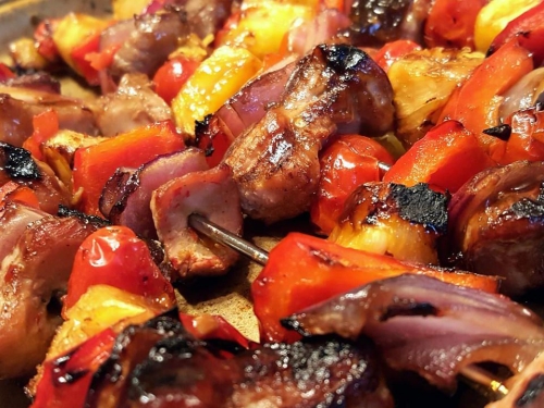 Teriyaki BBQ Pork Kabobs