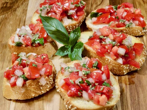 Tomato Fennel Bruschetta