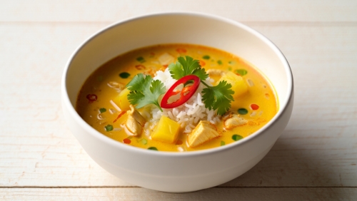 Tropical Chicken Curry Soup