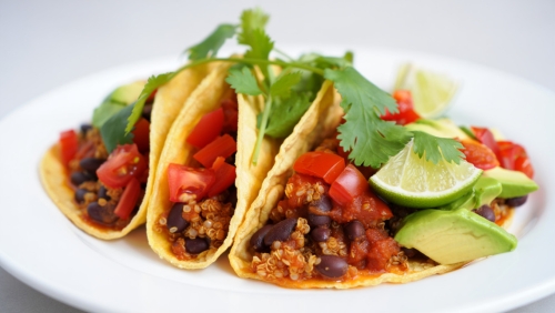 Vegan Black Bean Quinoa Tacos