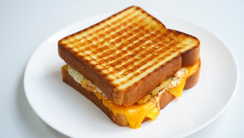 Waffle Iron Grilled Cheese