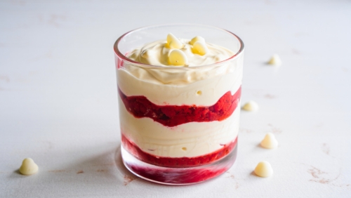 White Chocolate Raspberry Mousse
