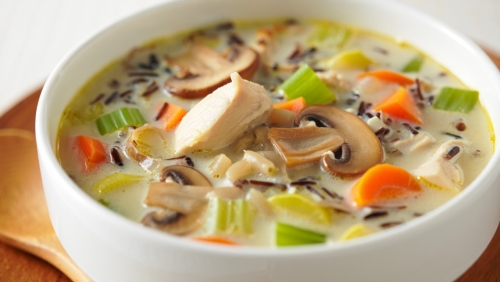 Wild Rice Chicken Mushroom Soup