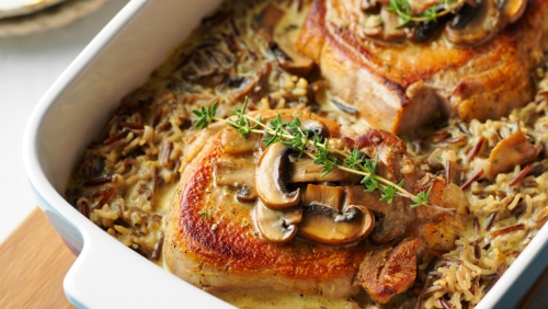 Wild Rice Pork Chop Casserole