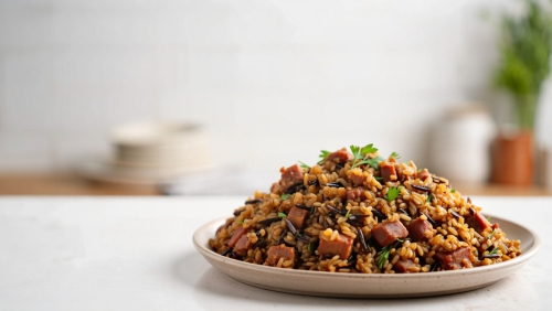 Wild Rice Sausage Stuffing