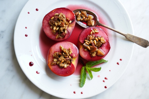 Wine-Infused Sweet Peaches