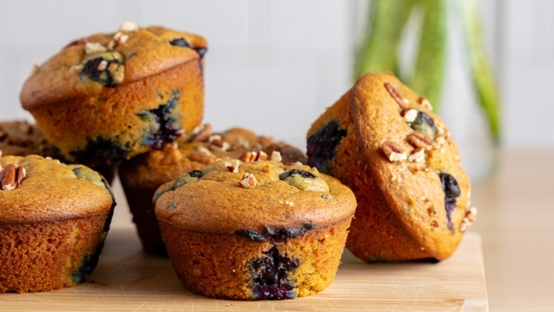 Zucchini Blueberry Muffins