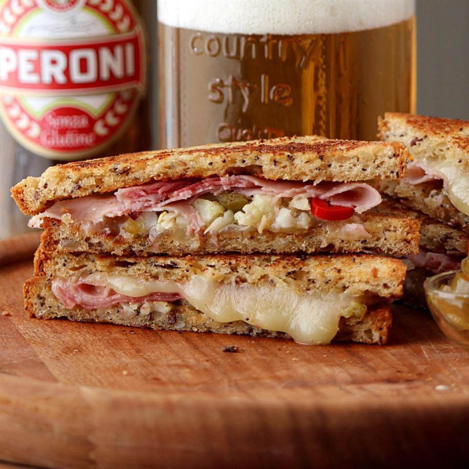 Prosciutto and Cheese Stuffed Toast