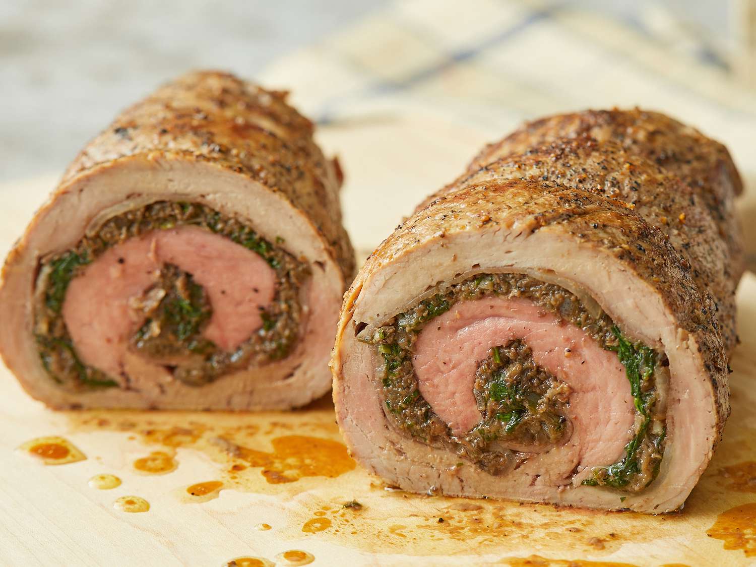 Prosciutto-Wrapped Stuffed Pork Tenderloin