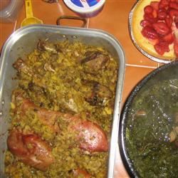 Puerto Rican Stuffed Turkey Legs