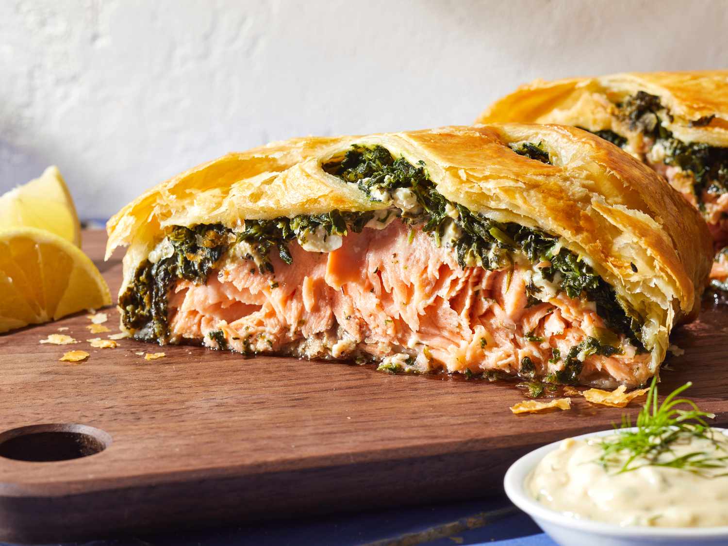 Puff Pastry Salmon Wellington