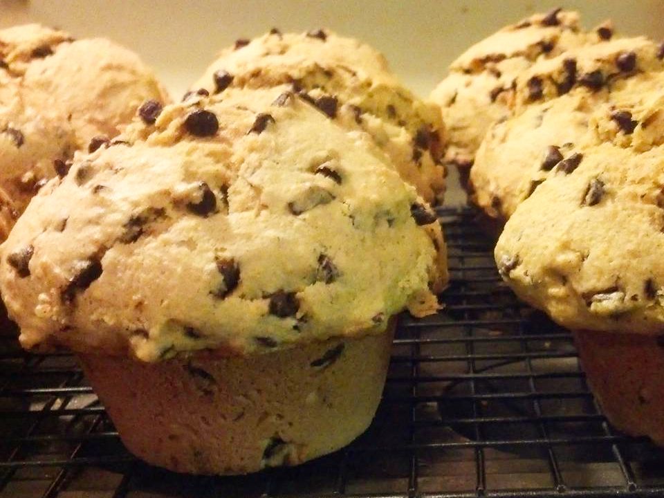 Pumpkin Guts Chocolate Chip Muffins