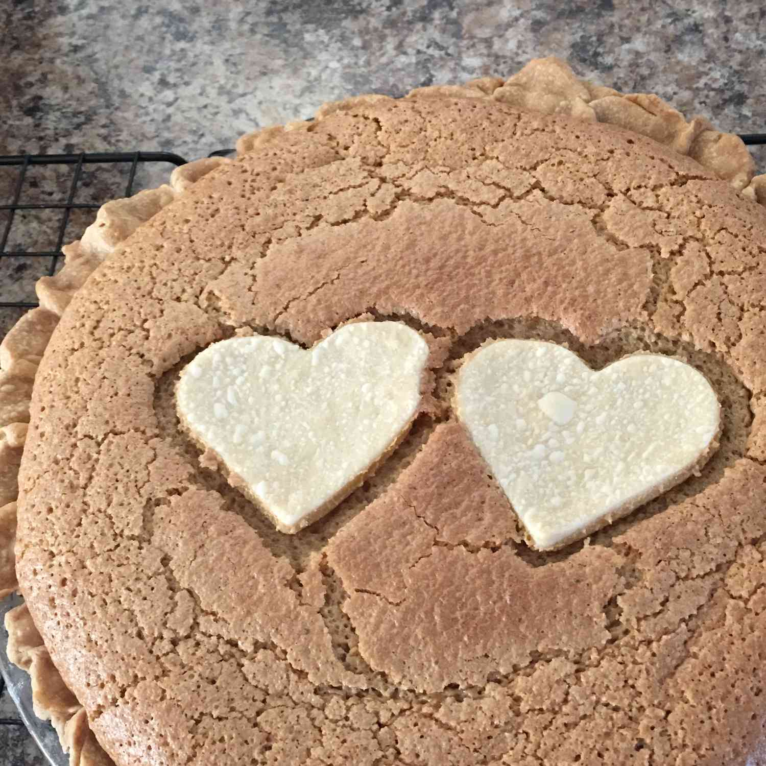 Quebec Sugar Pie with Cream