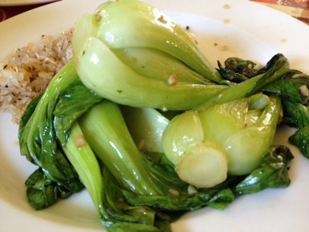 Quick Garlic Baby Bok Choy