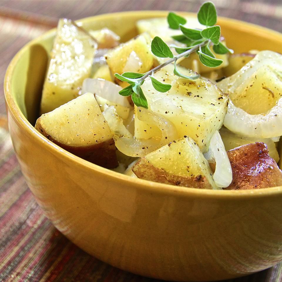 Quick Microwave Lyonnaise Potatoes