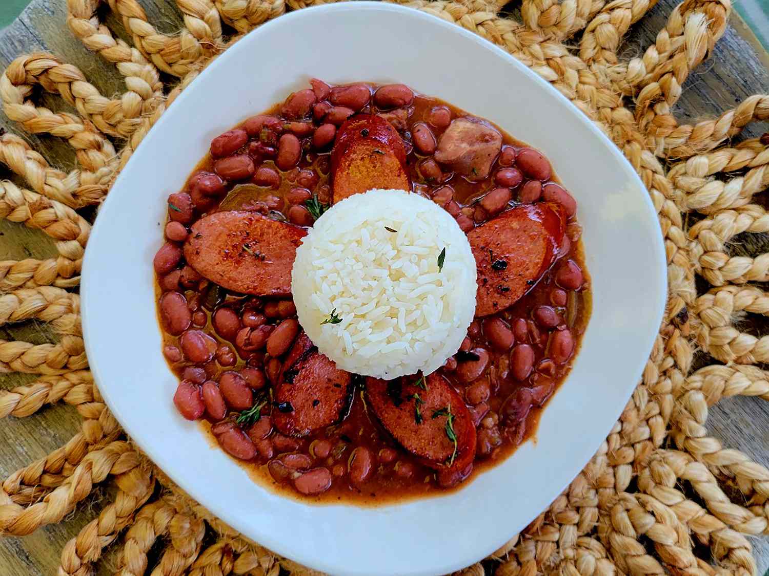 Red Beans Rice and Sausage