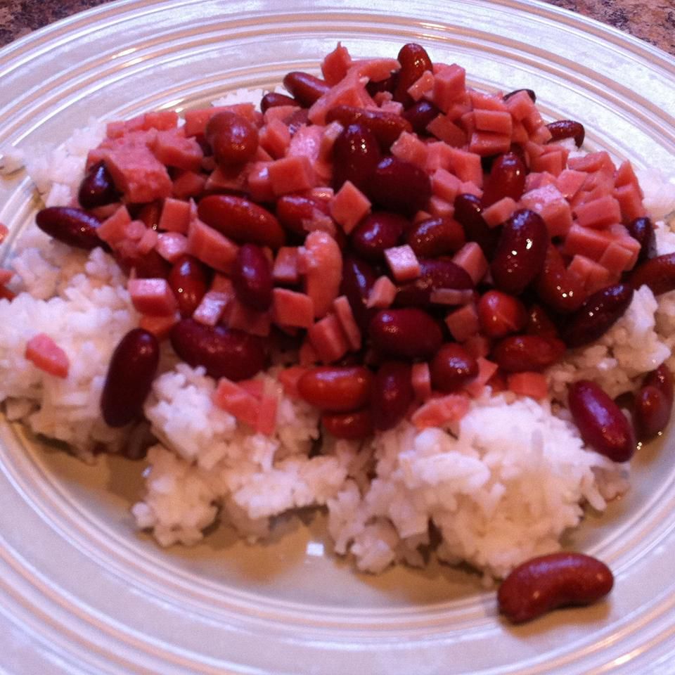 Red Beans Rice with SPAM