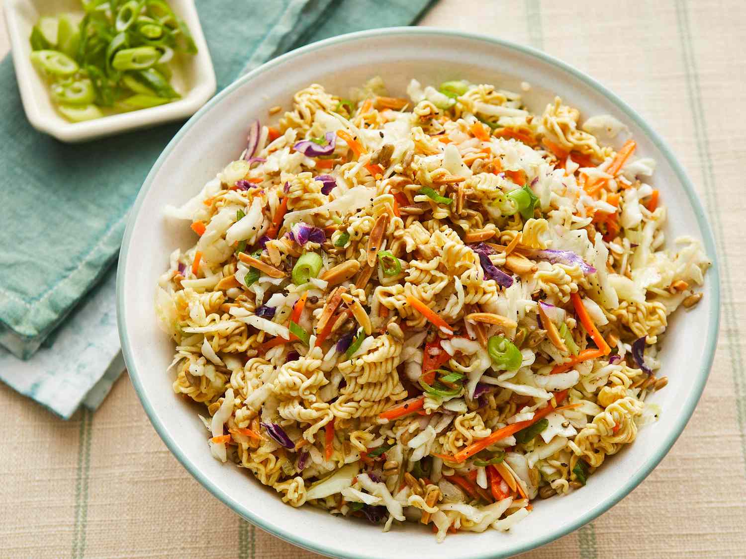 Refreshing Ramen Noodle Salad with Crunchy Veggies and Zesty Dressing