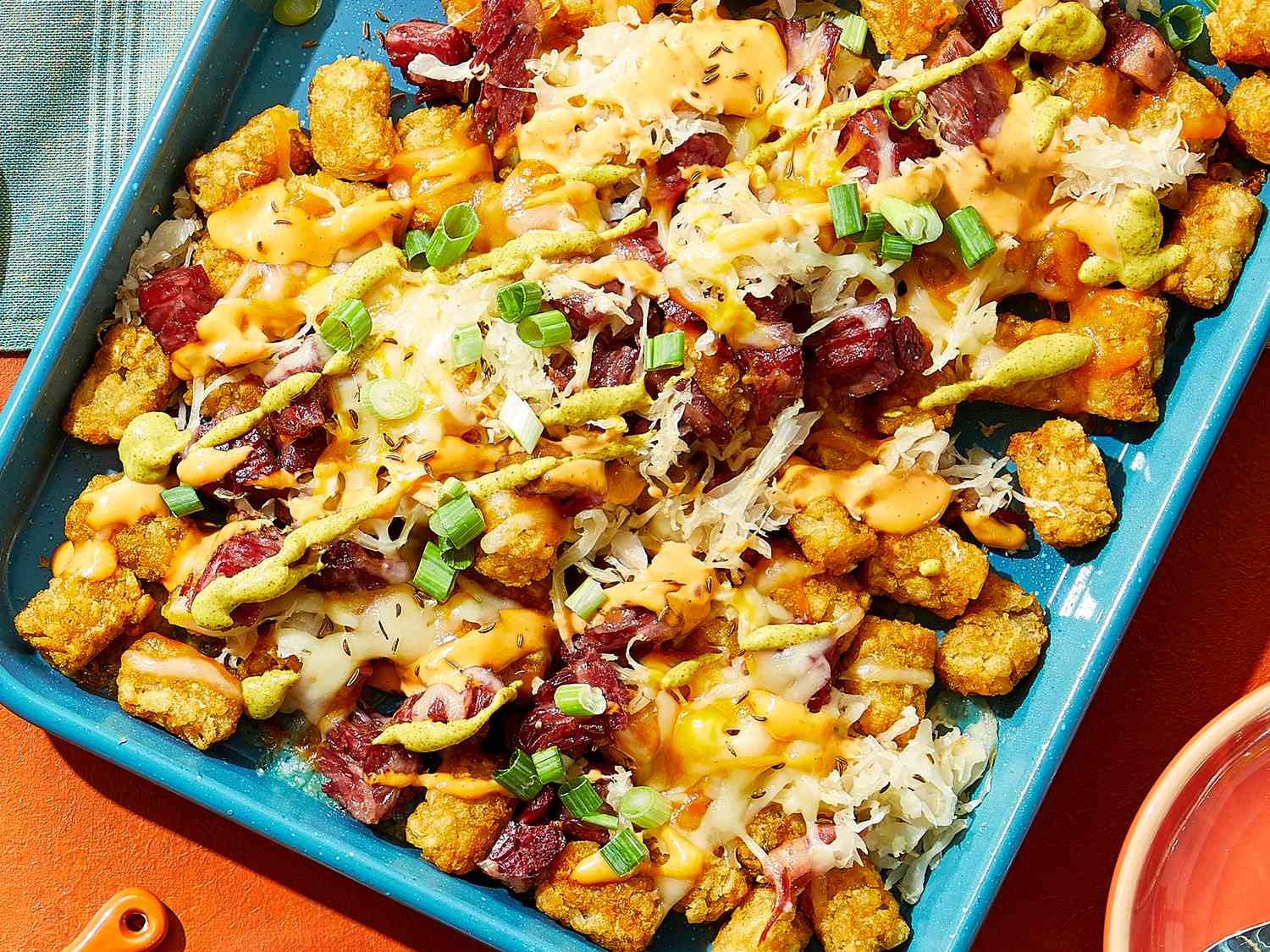 Reuben Tater Tot Nachos
