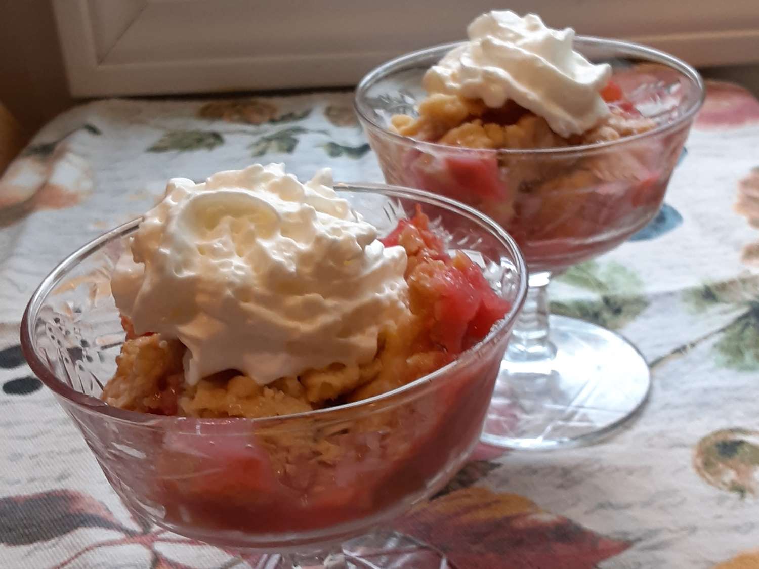 Rhubarb Cake Dump Dessert