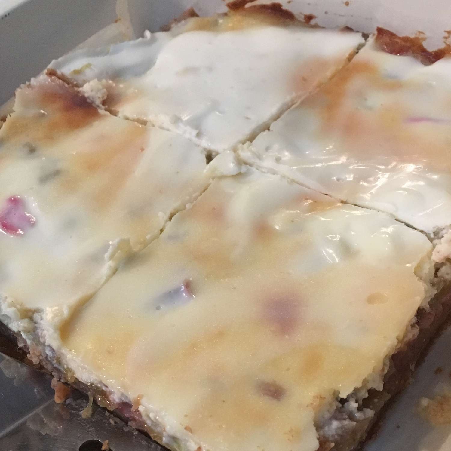 Rhubarb Cheesecake Bars