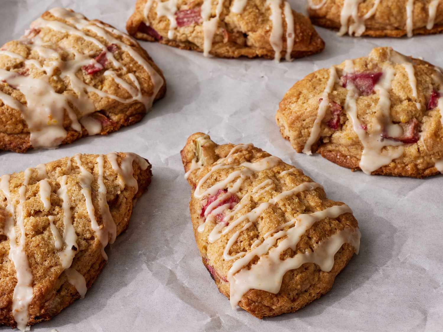 Rhubarb Cream Scones