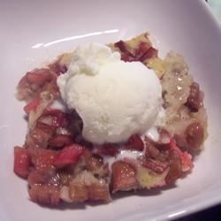 Rhubarb Crumble Pudding